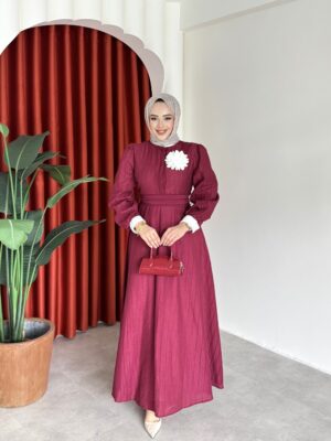 Parla Elbise Bordo