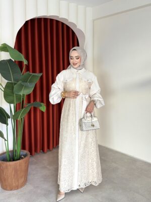 Pelin Elbise Bej