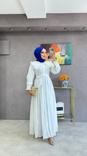 Sinem Elbise Beyaz