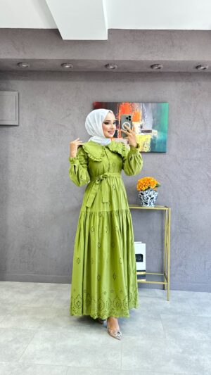 Sinem Elbise Fıstık Yeşili