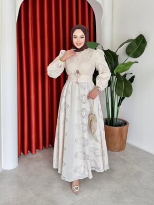 Çiğdem Elbise Bej