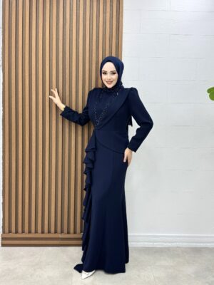 Leyla Abiye Lacivert