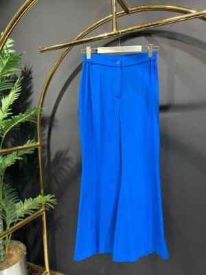 12-1091 İspanyol Paça Pantolon Saks