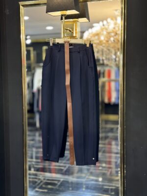 18190 Kemerli Pantolon Lacivert