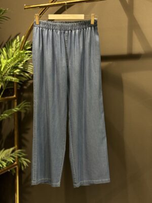 2411-1 Tencel Bol Paça Pantolon Laivert