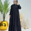 Ceren Tesettür Ferace Siyah Siyah