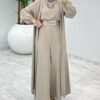 Taş Premium Silva Tulumlu Abaya Takım Tesettür Giyim