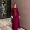 Belgin Elbise Bordo