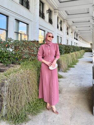 Birgül Elbise Pembe