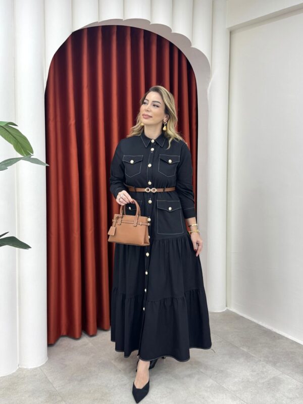 Ceren Elbise Siyah