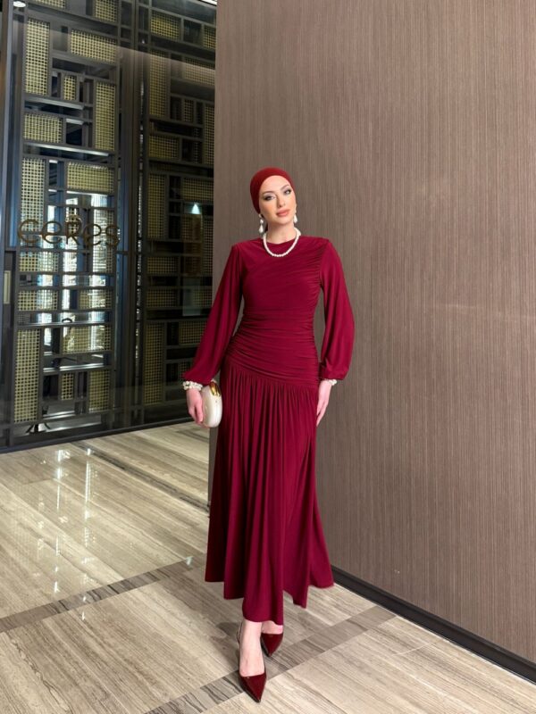 Gizem Elbise Bordo