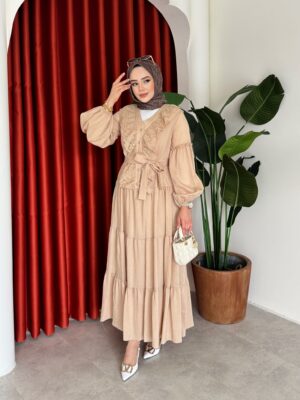 Gülben Elbise Camel