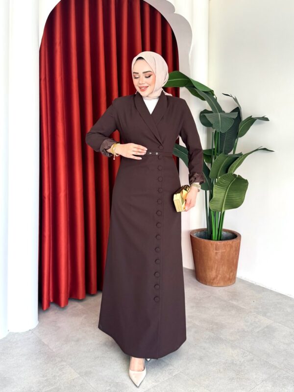 Irmak Elbise Kahverengi
