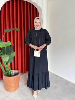 Nuriye Elbise Siyah