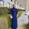 Birgül Elbise Lacivert - Görsel 2