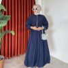 Hatice Elbise Lacivert - Görsel 2