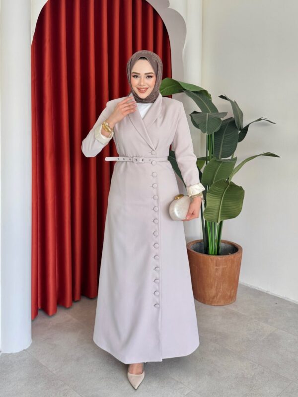 Irmak Elbise Bej - Görsel 2