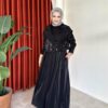 Nida Elbise Siyah - Görsel 2
