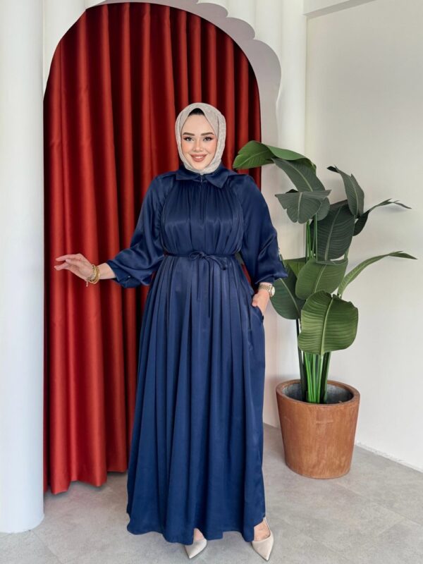 Şüheyda Elbise Lacivert - Görsel 2
