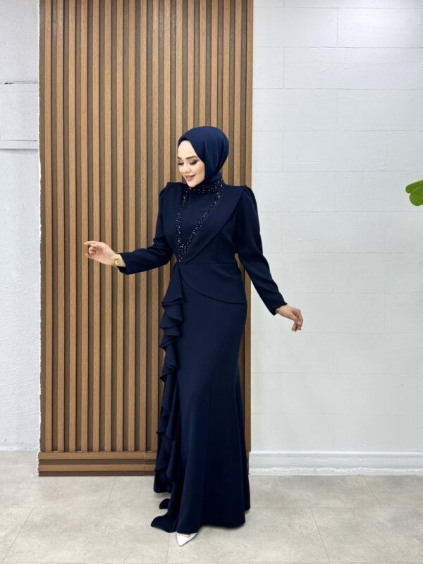 Leyla Abiye Lacivert - Görsel 2