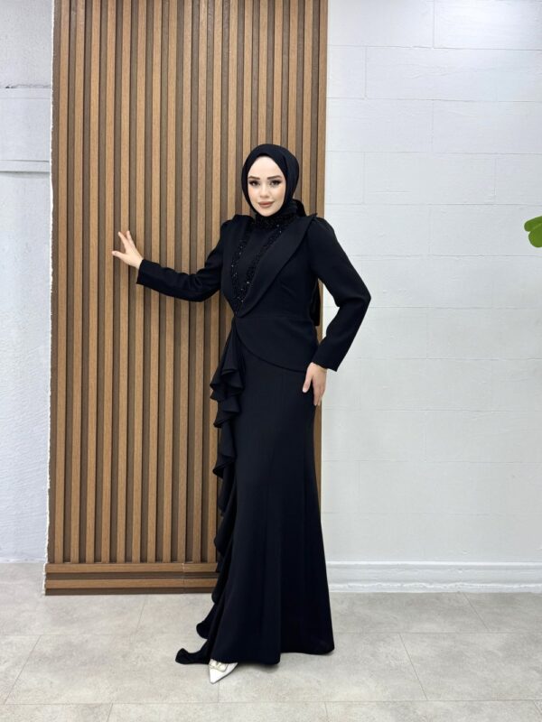 Leyla Abiye Siyah - Görsel 2