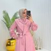 Alisa Tesettür Ferace Pembe  Pembe - Görsel 2