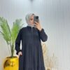 Ceren Tesettür Ferace Siyah Siyah - Görsel 2