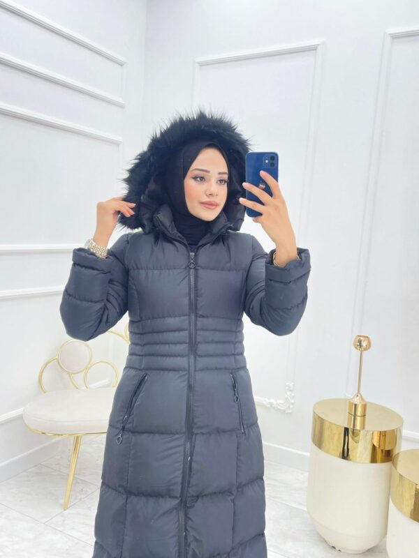 Damla Tesettür Mont Siyah  Siyah - Görsel 2