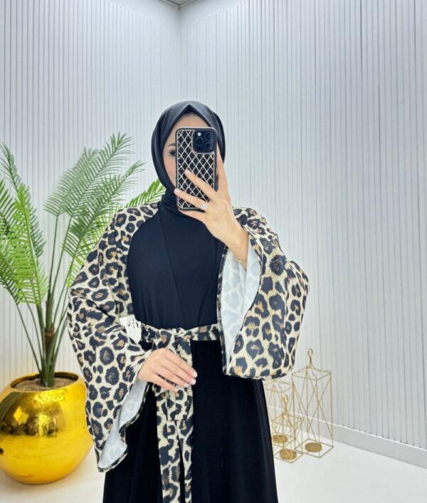 Leopar Ferace Siyah Siyah - Görsel 2
