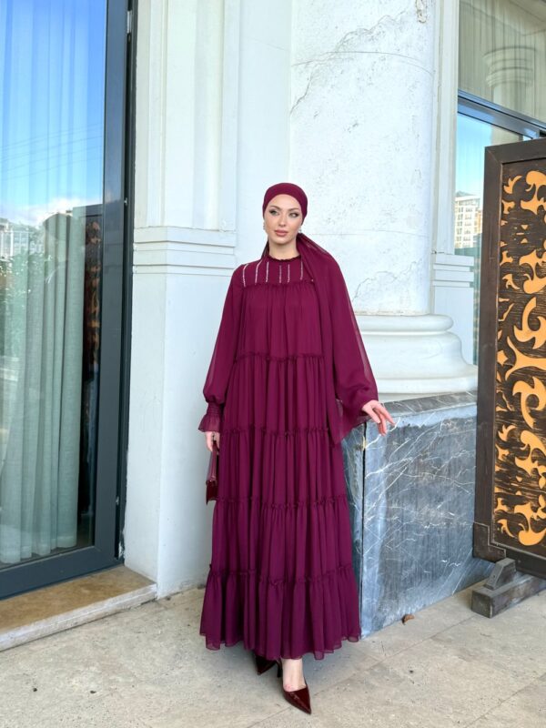 Hayal Elbise Bordo - Görsel 3