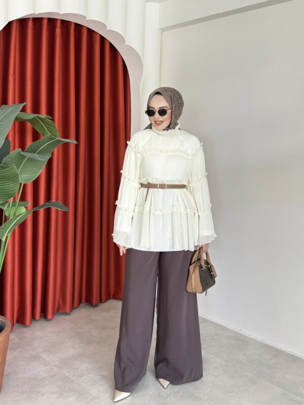 Firuze Tunik Krem - Görsel 3