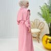 Alisa Tesettür Ferace Pembe  Pembe - Görsel 3