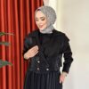 Nida Elbise Siyah - Görsel 4