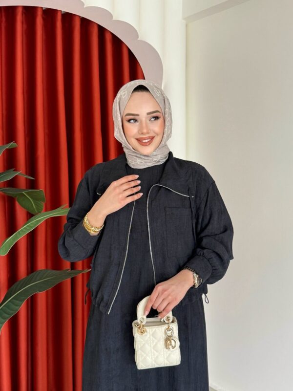 Nuriye Elbise Siyah - Görsel 4