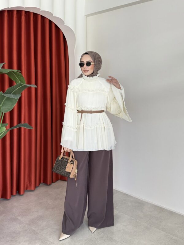 Firuze Tunik Krem - Görsel 4