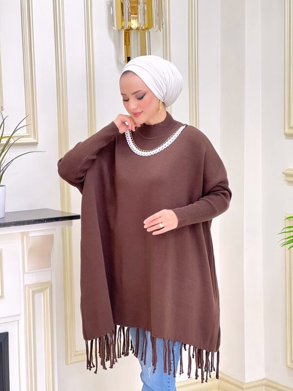 Saliha Tunik Kahverengi - Görsel 4