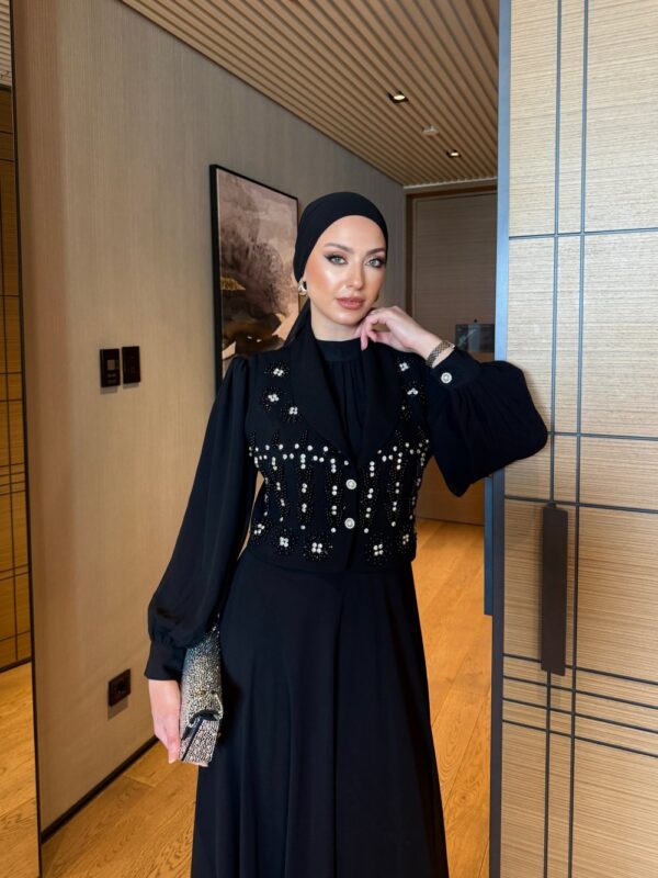 Nigar Elbise Takım Siyah - Görsel 4