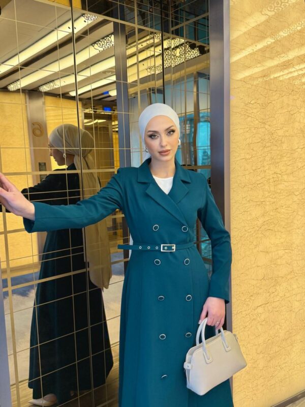 Meryem Elbise Petrol Yeşili - Görsel 4