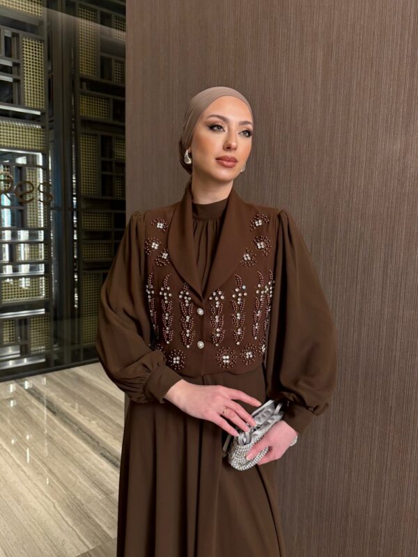 Nigar Elbise Takım Acı Kahve - Görsel 5