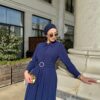 Zehra Elbise Lacivert - Görsel 5