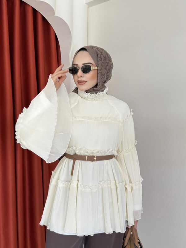 Firuze Tunik Krem - Görsel 5