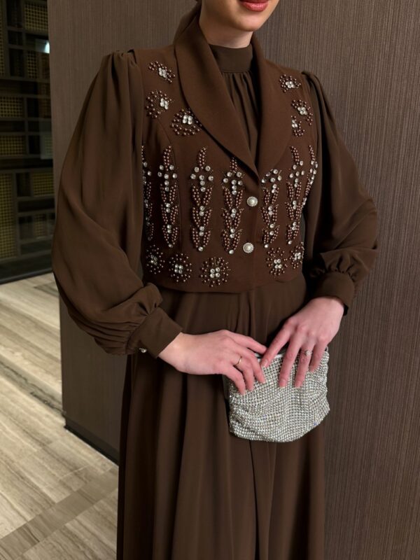 Nigar Elbise Takım Acı Kahve - Görsel 6